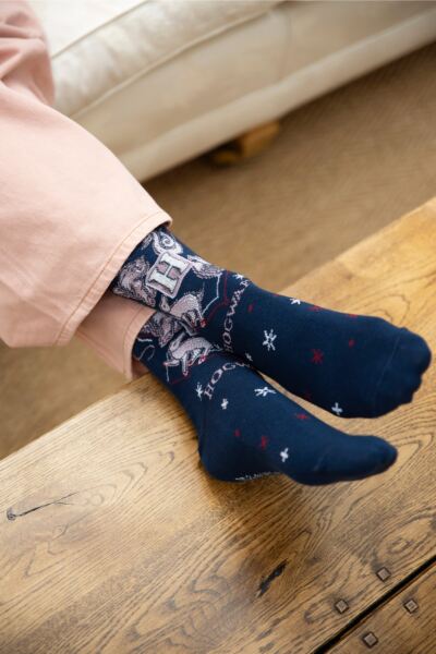 Women's 4 Pair Harry Potter Hogwarts Cotton Socks