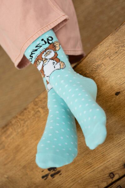 Womens 3 Pair Gremlins Gizmo Cotton Socks