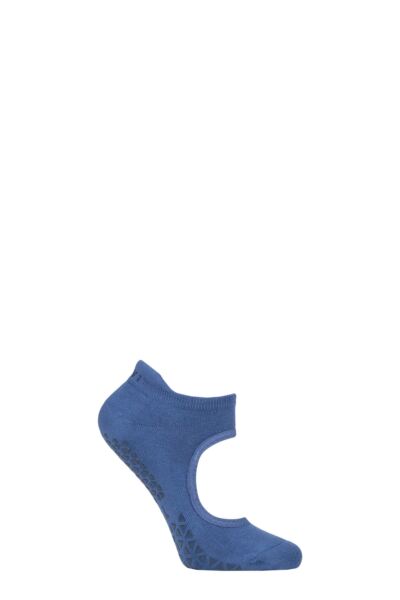 1 Pair Emma Organic Cotton Yoga Socks with Grip Women's - Tavi Noir