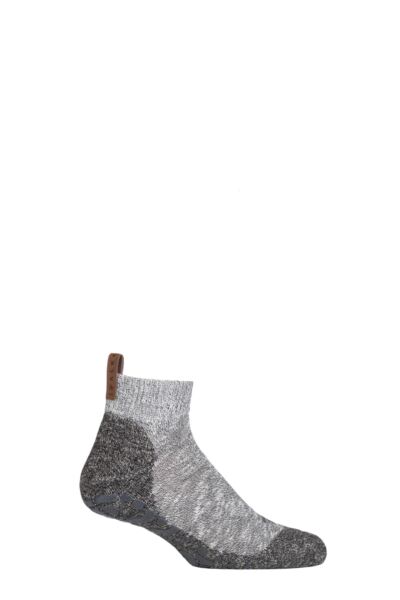 1 Pair Lodge Homepad Cotton Socks with Grips Men's - Falke