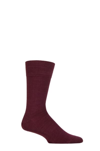 1 Pair Sensitive Berlin Virgin Wool Left and Right Socks With Comfort Cuff Men's - Falke