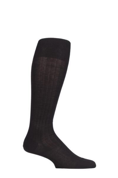 1 Pair Milano 97% Cotton Knee High Socks Men's - Falke