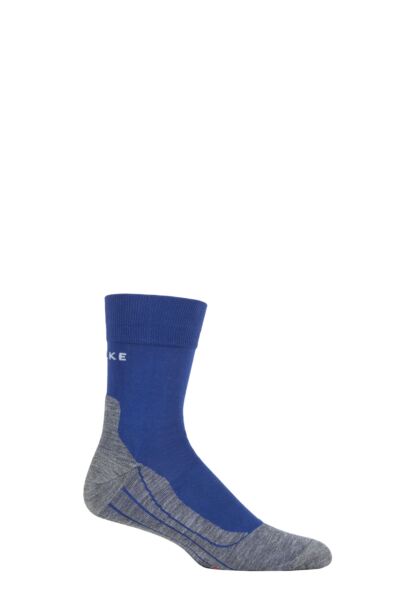 1 Pair RU4 Cool Volume Ergonomic Cushioned Crew Running Socks Men's - Falke