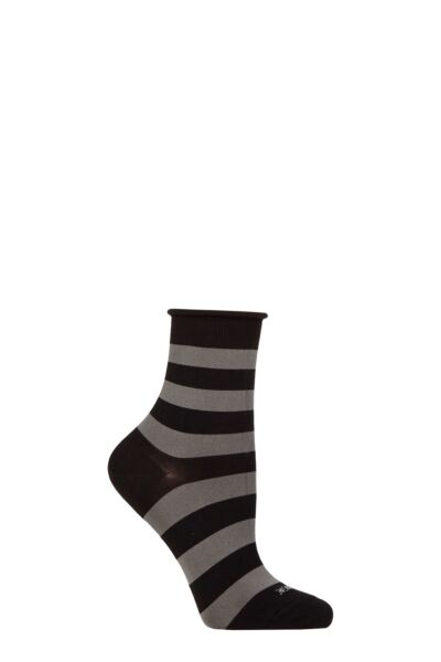 Women's 1 Pair Burlington Aberdeen Viscose Striped Socks