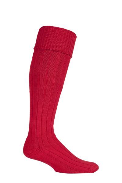 1 Pair Birkdale Cotton Cushioned Knee High Golf Socks Men's - Glenmuir