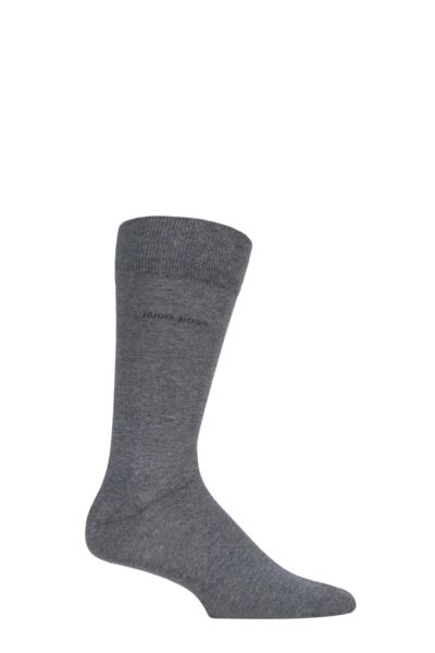 1 Pair BOSS Marc Plain 98% Combed Cotton Socks Men's - Hugo Boss