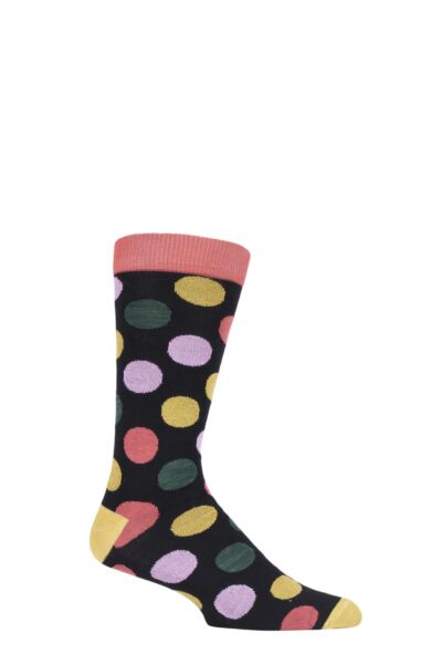 1 Pair Fair Trade Bamboo Polka Dots Socks Unisex - Shared Earth