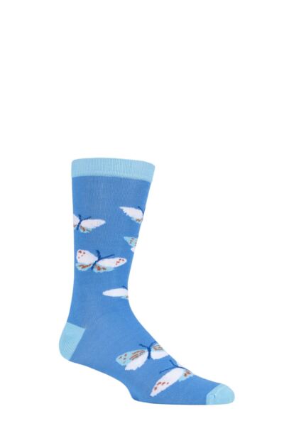 1 Pair Fair Trade Bamboo Butterflies Socks Unisex - Shared Earth