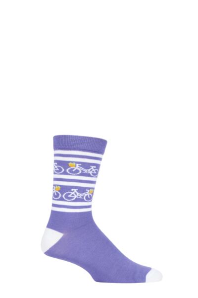 1 Pair Bicycle Fair Trade Bamboo Socks Unisex - Shared Earth