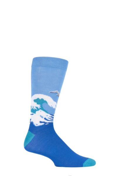 1 Pair Restless Sea Fair Trade Bamboo Socks Unisex - Shared Earth