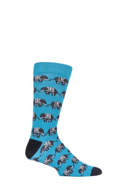 1 Pair Elephants Fair Trade Bamboo Socks Unisex - Shared Earth