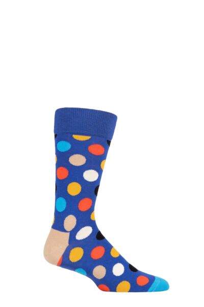 1 Pair Big Dot Combed Cotton Socks Unisex - Happy Socks