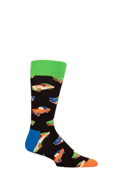Mens and Women's 1 Pair Happy Socks Car Socks