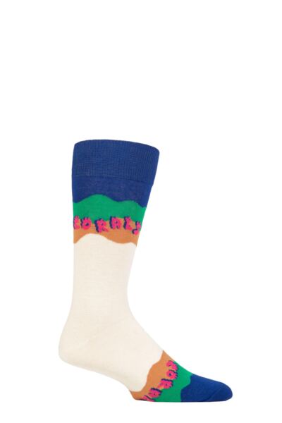 Mens and Women's 1 Pair Happy Socks Coral Reef Rescue Socks
