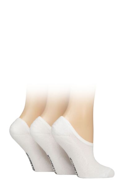 Women's 3 Pair Glenmuir Sport Bamboo Half Cushioned Shoe Liner Socks