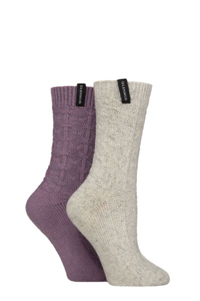 Women's 2 Pair Glenmuir Classic Fashion Boot Socks