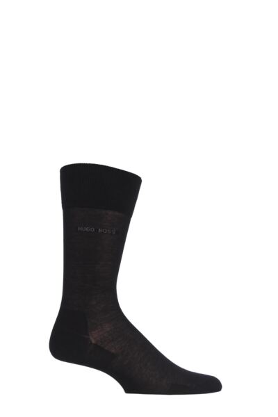 1 Pair BOSS George 100% Mercerised Cotton Plain Socks Men's - Hugo Boss
