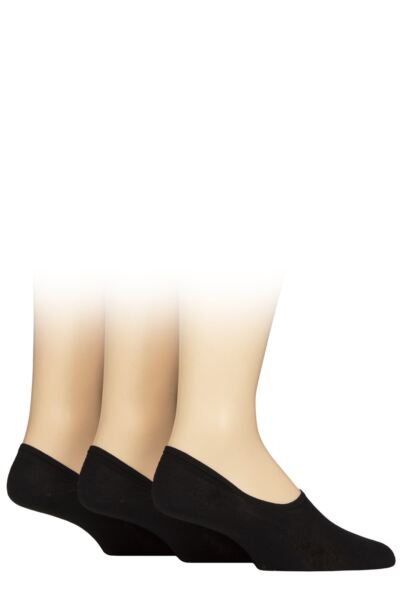 Mens 3 Pair Glenmuir Cotton Shoe Liner Socks