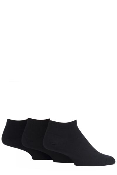 3 Pair Bamboo Trainer Socks Men's - Glenmuir