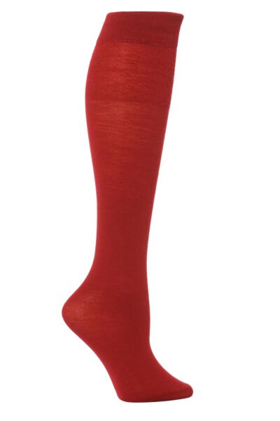 1 Pair Jennifer Merino Wool Knee High Socks Women's - Trasparenze