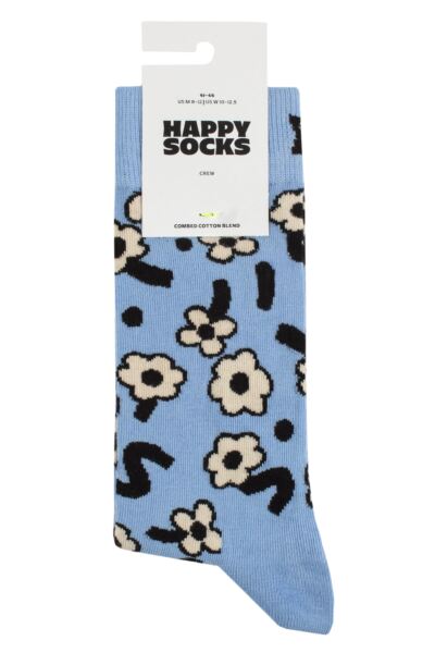 Mens and Women's 1 Pair Happy Socks Dancing Flower Socks