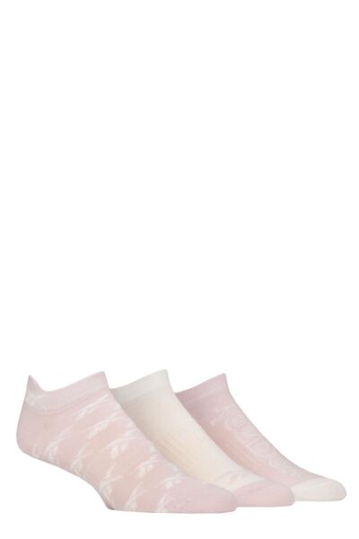 Mens and Women's 3 Pair Reebok Essentials Cotton Trainer Socks with Arch Support