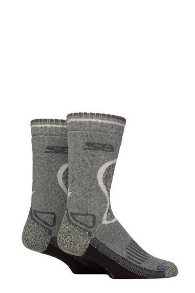 Mens 2 Pair Storm Bloc with BlueGuard Wool Blend Socks